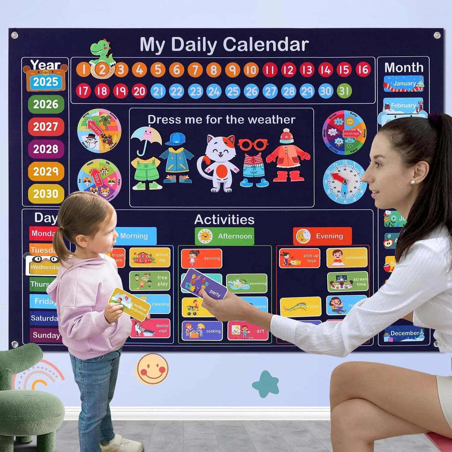 Interactive Felt Learning Calendar