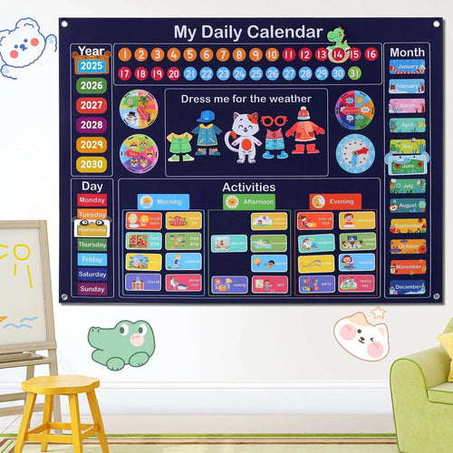 Interactive Felt Learning Calendar