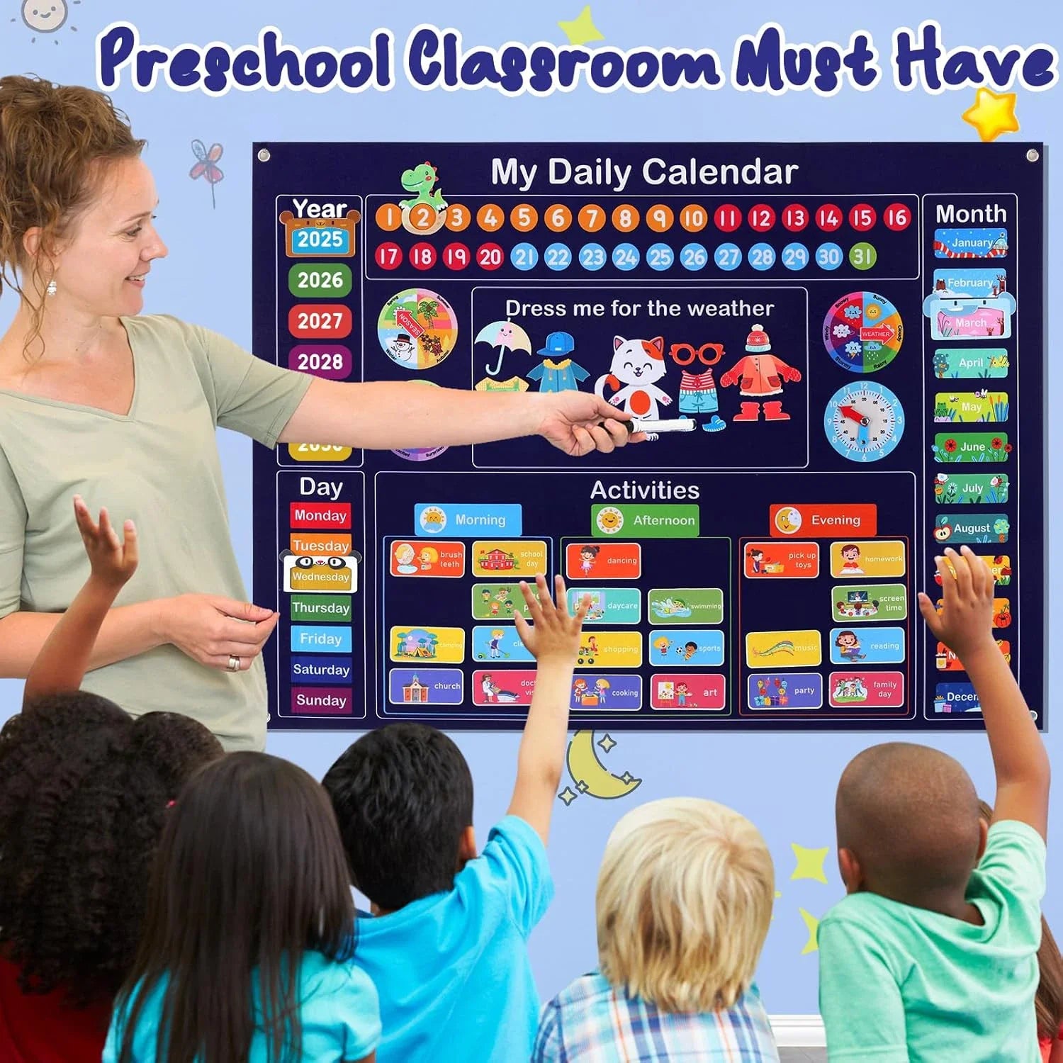 Interactive Felt Learning Calendar